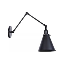 Dylight Retro Metal Akrobatik Siyah Dekoratif Rustik Duvar Aplik-dy9031