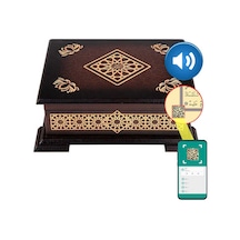 Ahşap Kutulu Kur'an-ı Kerim (0314 - Hafız Boy - Kahverengi)