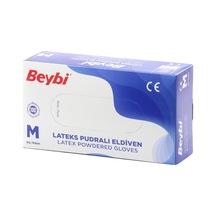 Beybi Lateks Eldiven Pudralı M 100'lü