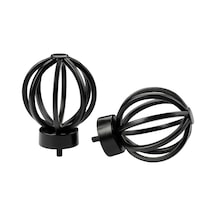 Ikea Tallbarsmal Korniş Ucu 60 Mm Siyah