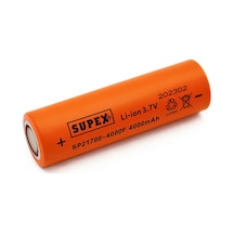 Supex Sp21700-4000f 3.7v 4000mah Li-ion Düz Kafa Başsız Pil
