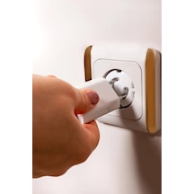 Çocuk Güvenlik Priz Kapatıcı Emniyet Kilidi 4 Lü Paket Beyaz - 867030135
