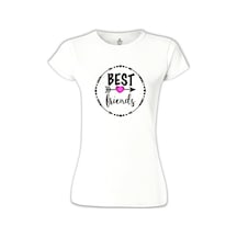 Best Friends - F2 Beyaz Kadın Tshirt 001
