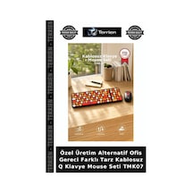Özel Üretim Alternatif Ofis Gereci Farklı Tarz Kablosuz Q Klavye Mouse Seti Tmk07