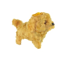 Oyuncak Pelüş Köpek Sevimli Köpek Sesli Hareketli Sarı