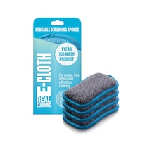 Yıkama Pedi, Polyester, Mavi, 4'lü Paket Belirtilmemiş