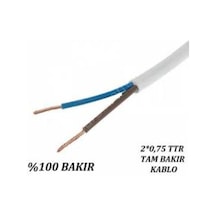 Çarkıt Cmk Cable 2X0,75 Ttr Çok Telli Kablo Tam Kesit %100 Bakır
