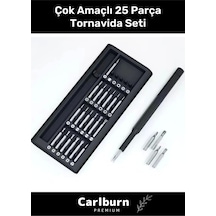 Özel Üretim Dayanıklı Güvenilir Ergonomik Başlıklı Pratik Taşınabilir 25 Parça Tornavida Seti
