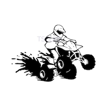 Scooter Atv Sitcker Yapıştırması