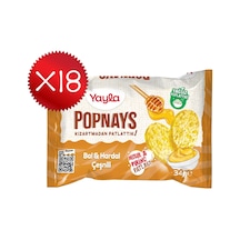 Yayla Popnays Bal Ve Hardal Çeşnili Mısır Ve Pirinç Patlağı 34 G X18