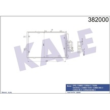 Kale Klıma Radyatoru Opel Combo-corsa C-tıgra 1.0-1.2-1.4-1.6 01- Klr-382000