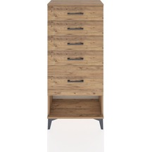Hyperion Dolap 5 Çekmeceli 60x44x134 Çam-çam Çam