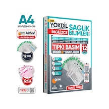 2027 YÖKDİL İngilizce SAĞLIK BİLİMLERİ ÖSYM Çıkmış Soru Tıpkı Basım Paket Deneme 12li Türkiye Geneli