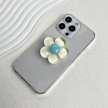 Microcase 3d Çiçek Tasarımlı 3m Yapıştırmalı El Parmak Tutucu Cep Telefonu Tutacağı Popsocket - Al5246 Sarı