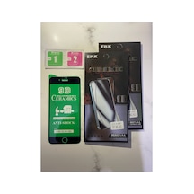 3 Adet Apple Uyumlu iPhone 8 Uyumlu 9d Ceramics Ekran Koruyucu