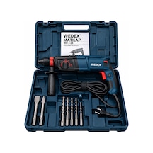 Wedex WD 2-26 800W Kırıcı Delici Matkap Taşıma Çantalı Set