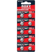 Roxy Rxy-ag10 1.5 Volt Lr54/1130/189/389 Alkalin Düğme Pil 10'lu Paket