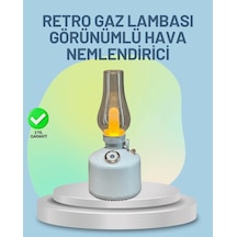 Hubrendy Tekno Renkli Led Işıklı Retro Gaz Lambası Aroma Terapi Mist Maker
