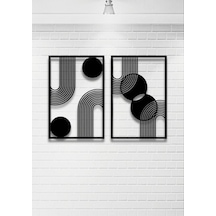 Bohem Stil Minimalist 2 Li Metal Duvar Dekoru Seti