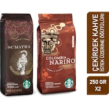 Starbucks Sumatra Ve Colombia Narino Çekirdek Filtre Kahve 2 Paket 2x250 G