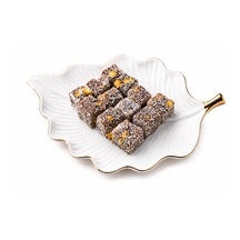 Beyaz Elmas Çifte Kavrulmuş Lokum 300 Gr - Antep Fıstıklı Türk Lokumu - Hindistan Cevizli Premium Lokum