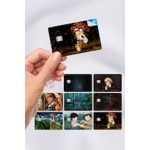 Ateşböceklerinin Mezarı Grave Of The Fireflies Kart Kaplama Sticker 8 Adet Çok Renkli