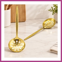 Gees Global Metal Altın Servis Kevgir 27 Cm Gbzs