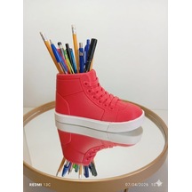 Kalemlik 3d Converse Beyaz - Kırmızı
