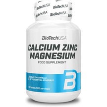 Biotechusa Calcium Zinc Magnesium Mineral Complex Immune Health Energys Management 100 Tablet