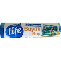 Life Büyük Boy Çöp Torbası Mavi 65 x 80 CM