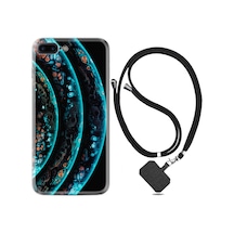 Apple Uyumlu iPhone 7 Plus 8 Plus Kılıf Boyun Askılı Planets 1703