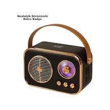 Vintage Bluetooth Ra Tf Kart Ve Fm Destekli Taşınabilir Nostaljik Model