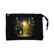 Journey To Hope Siyah Clutch Astarlı Cüzdan / El Çantası
