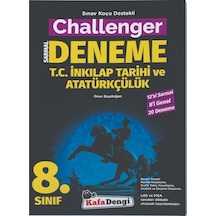Kafa Dengi Yayınları 8. Sınıf Challenger Inkılap Tarihi Ve Atatür
