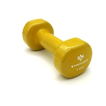 Alin Sport Vinyl Kaplı Dambıl 1,5 Kg Fitness, Pilates Ve Ev Egzersiz Ağırlığı Sarı