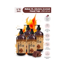 Masaj Yağı 4 Adet Büyük Boy Yenilebilir Çikolata Aromalı Masaj Yağı 250 Ml - 502076377