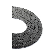 8 x 3 MM Gri Çavuş Hematit Taşı Dizi Pembe