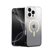 Apple Uyumlu iPhone 16 Pro Max Pummel Shiny Magsafe Kapak - Siyah 0.2M-Çok Renkli