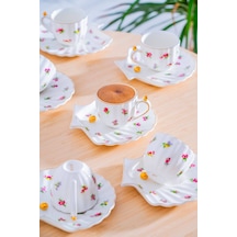 Ladurée 6 Kişilik Kahve Fincan Takımı - 75 Ml Çok Renkli