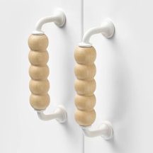 Ikea Lappmes 2'li Mobilya Kulpu 112 Mm Beyaz - Açık Bej Çok Renkli