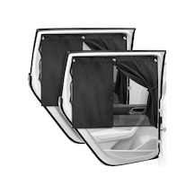 Chuangyinshop Siyah Car Window Shades 2 Katlı Araba Yan Cam Güneşlikleri 5 Emme Başlıklı Arka Cam Gizlilik Perdesi Evrensel Oto İç Aksesuar