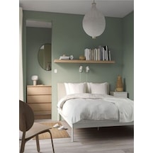 Kleppstad Çift Kişilik Karyola, Beyaz-bej, 160x200 Cm