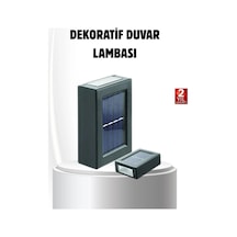 Solar Güçlü 6 Led Dış Mekan Lambası - Otomatik Aç/kapa Işık Sensörlü Aydınlatma