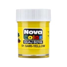 Nova Color Guaj Boya Şişe 12 Li Sarı Nc-103