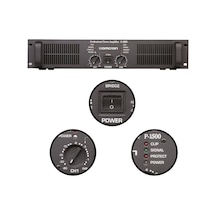 Startech Omcron P-1500 2x750w Çift Çıkışlı Stereo Power Anfi Güç Anfisi