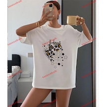 Tarzsokak Leopar Desenli Heat Beyaz