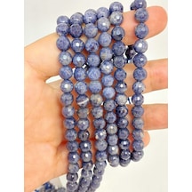 Bileklik Boy Safir Taşı Faset Kesim Yarım Dizi 6-6.5mm Aralığı 45504 18cm Uzunluğundadır Çok Renkli