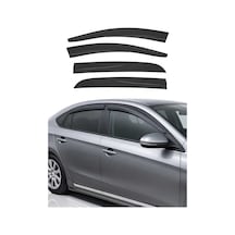 Opel Corsa D/corsa E Hb 2007-2018 Uyumlu Araca Özel Sport Style Akrilik Cam Rüzgarlığı Koyu 4 Parça