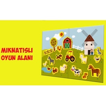 Calimera Toys Ahşap Mıknatıslı Seyahat Kitabı Çiftlik Oyunu