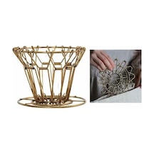 Sones Paslanmaz Katlanabilir Espresso Kahve Filtresi Taşınabilir Tekrar Kullanılabilir